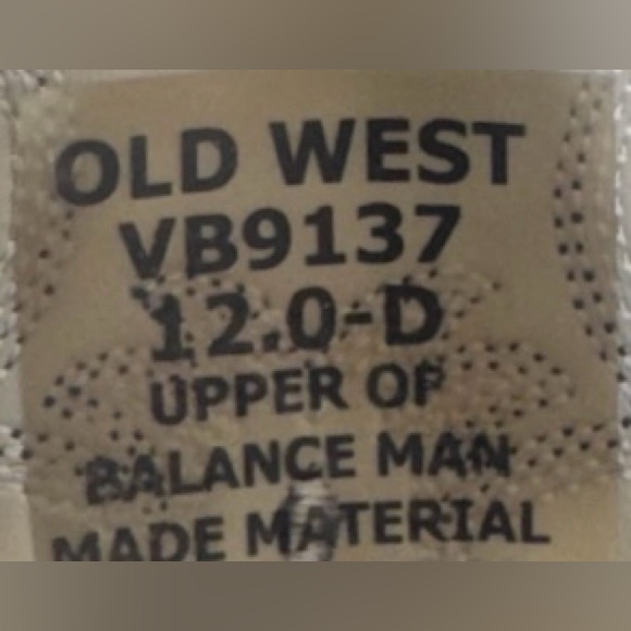 OLD WEST youth blue cowboy boots boys girls  size 12 - mint💥Worn once - Picture 3 of 15